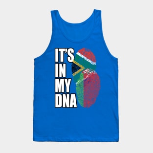 Belarusian And South African Mix Heritage DNA Flag Tank Top